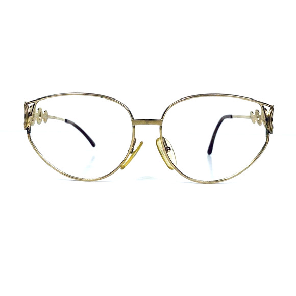 VT Christian Dior Gold Oval Glasses - Picture 1 of 10